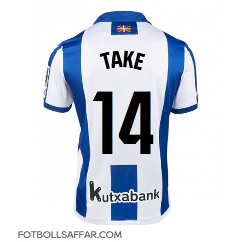 Real Sociedad Takefusa Kubo #14 Hemmatröja 2024-25 Kortärmad